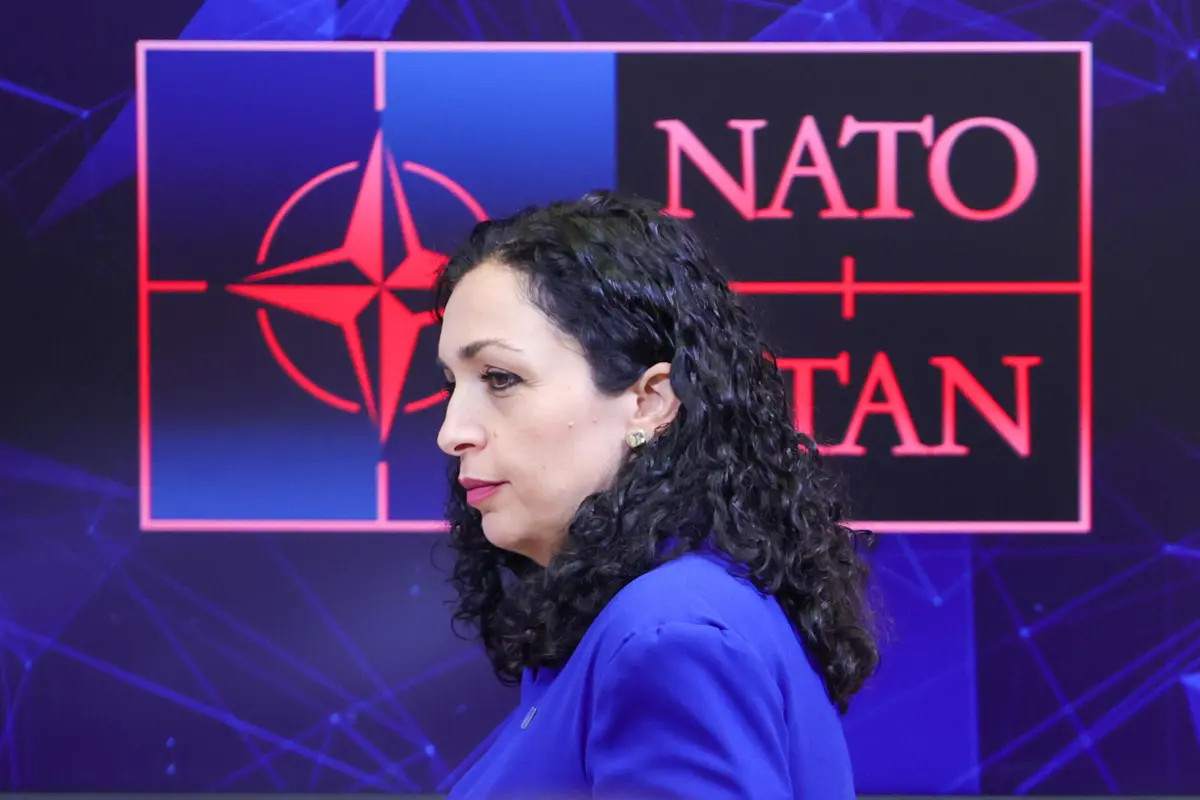 A presidente do Kosovo, Vjosa Osmani-Sadriu