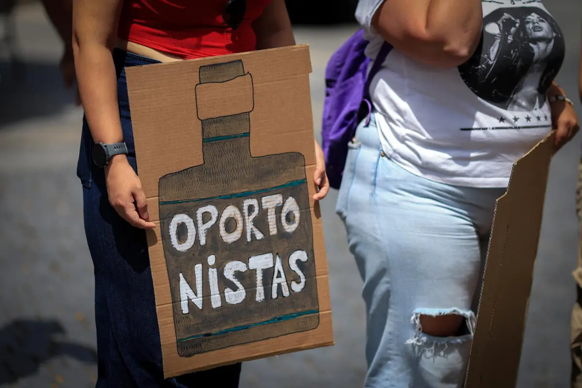 Depois de se concentrarem na Praça da Batalha, os manifestantes desfilaram até à Avenida dos Aliados, no Porto