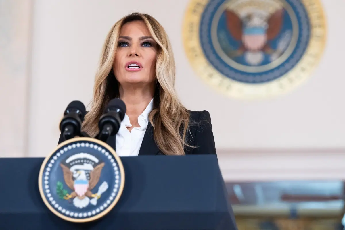 A primeira-dama norte-americana, Melania Trump