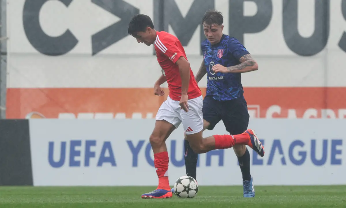 Benfica e Atlético de Madrid empataram no Caixa Futebol Campus