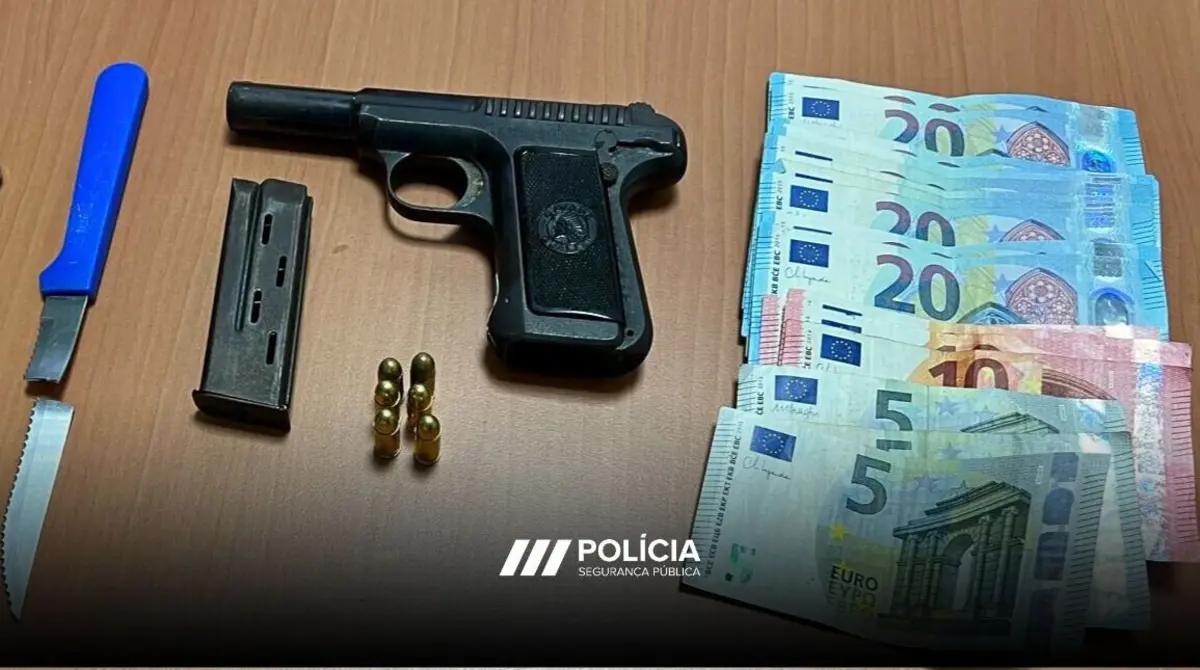 PSP apreendeu a homem que esfaqueou a ex-companheira uma faca e uma pistola