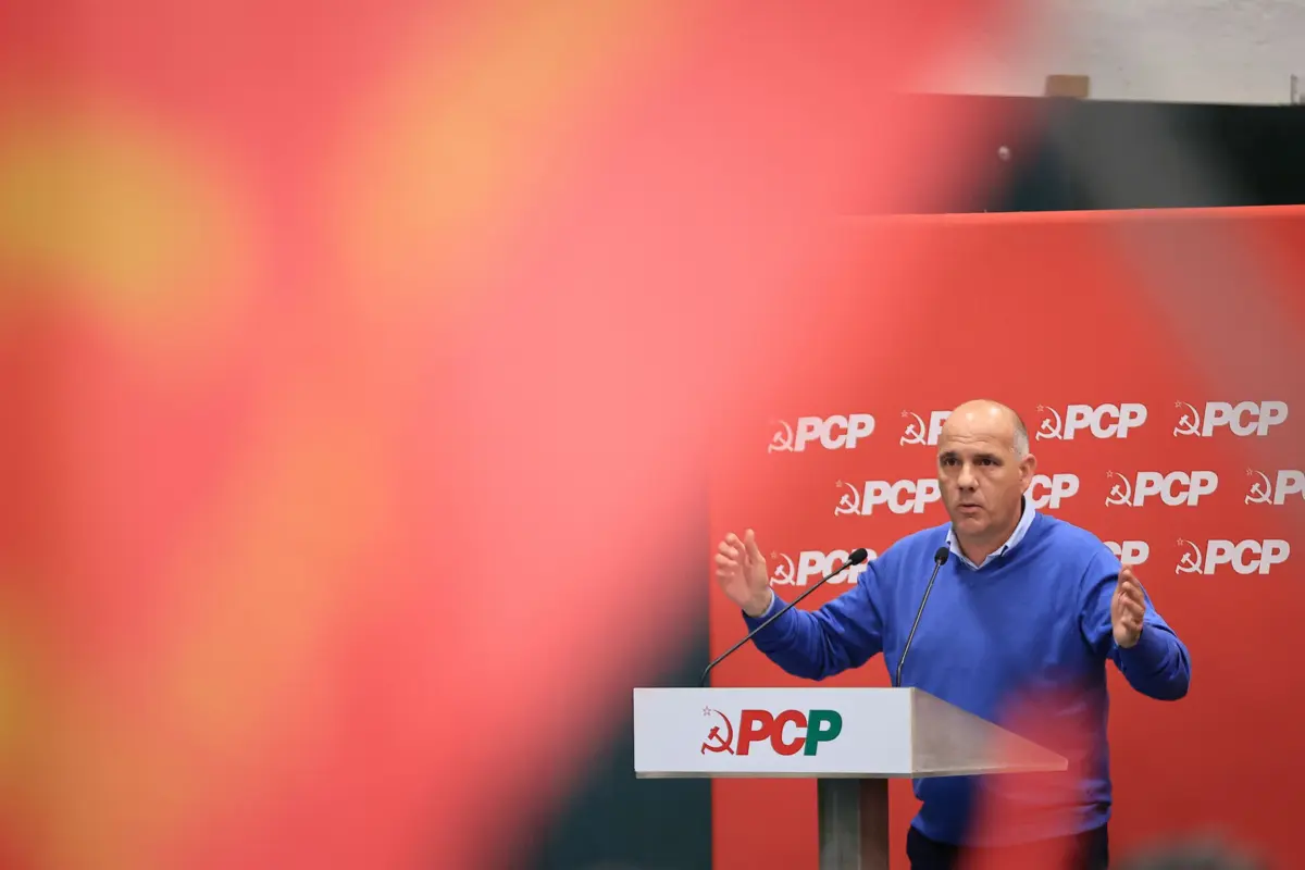 O secretário-geral do PCP Paulo Raimundo
