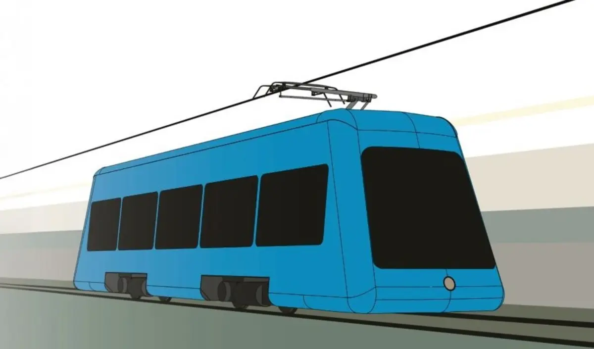 O Comboio Autónomo da Reabertura da Linha da Alfândega (CARLA) tem capacidade para 60 pessoas, 32 das quais sentadas