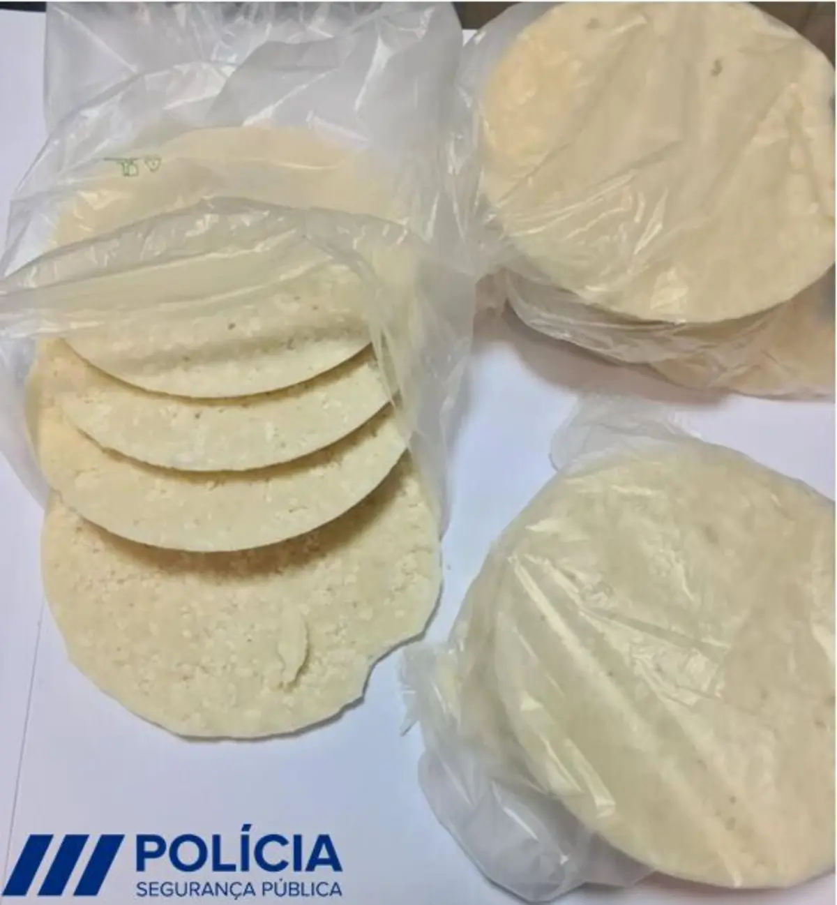 Cocaína e heroína tinha forma de panquecas