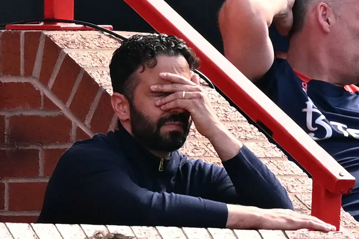Ruben Amorim "envergonhado" com os resultados do Manchester United no campeonato