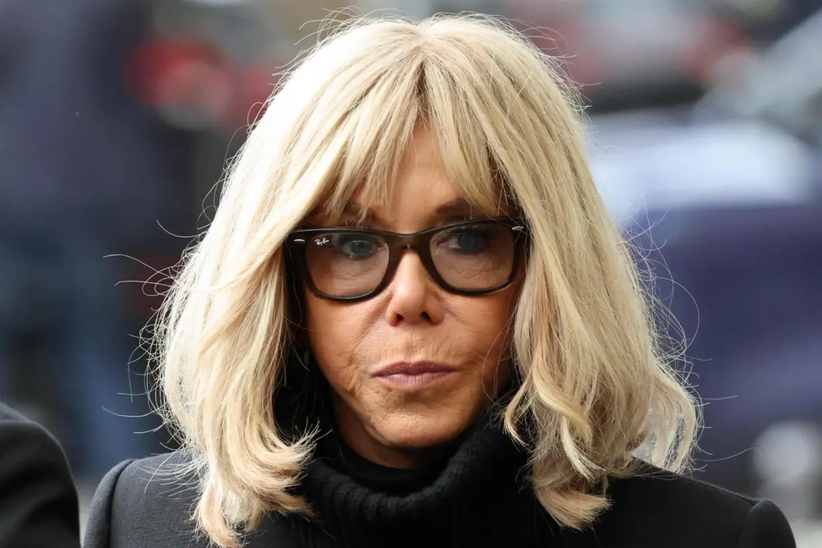 Brigitte Macron, mulher do presidente francês Emmanuel Macron