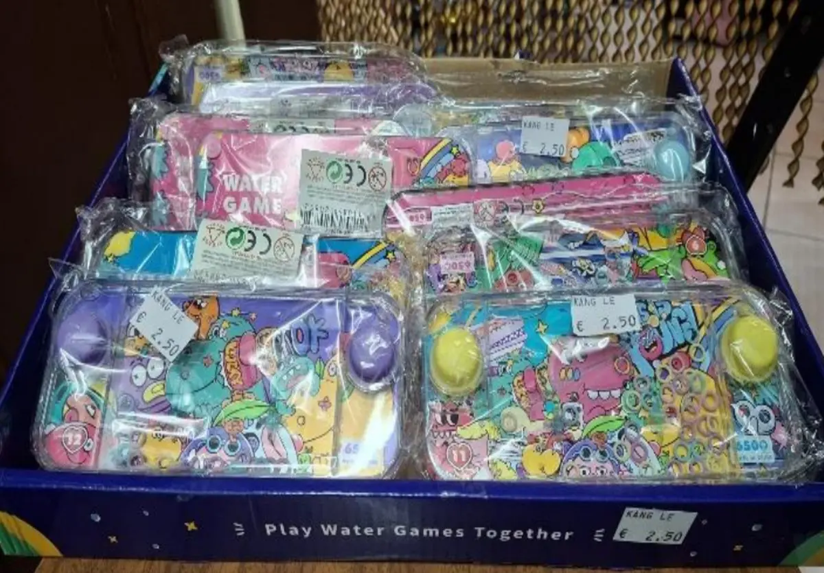 Alguns dos brinquedos apreendidos pela ASAE