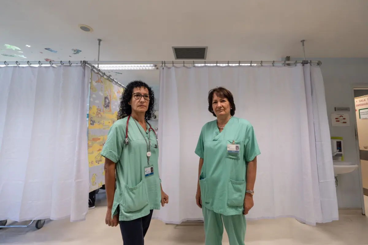 Maria Adelaide Bicho, diretora do serviço de pediatria da ULS Aveiro e Sílvia Almeida, responsável pela urgência pediátrica