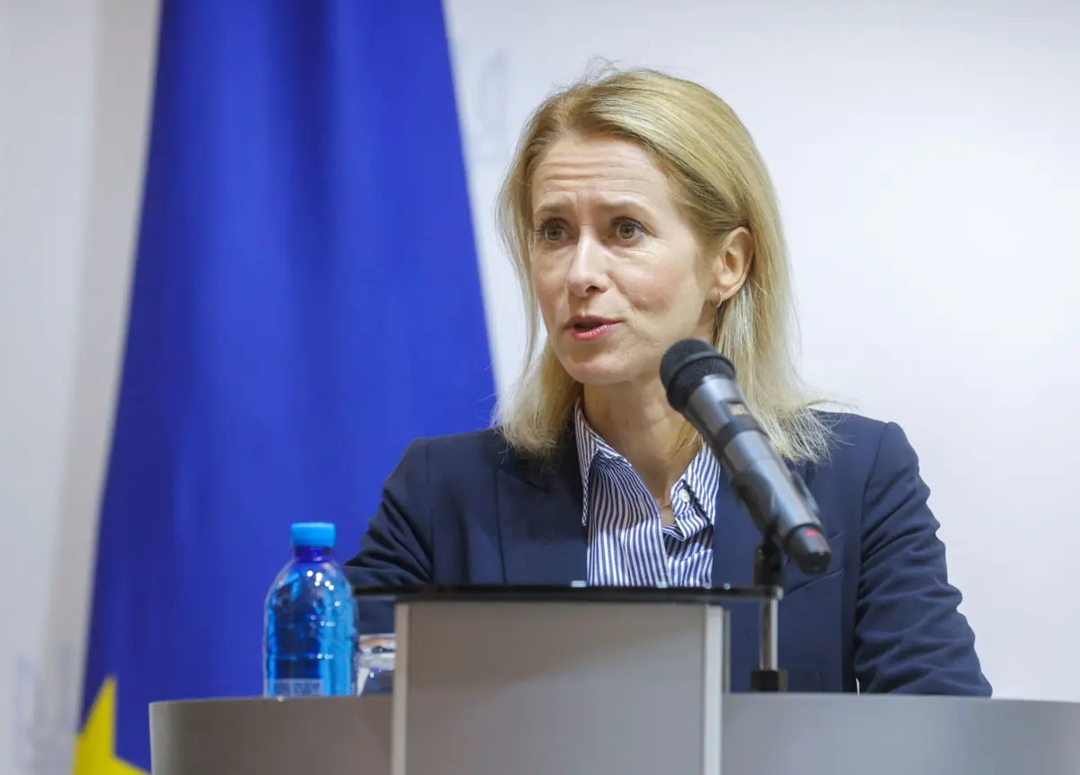 A alta representante da União Europeia (UE) para a diplomacia, Kaja Kallas