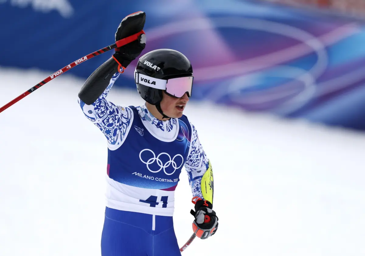 O jovem esquiador português terminou o slalom gigante, no sábado, no 38.º lugar