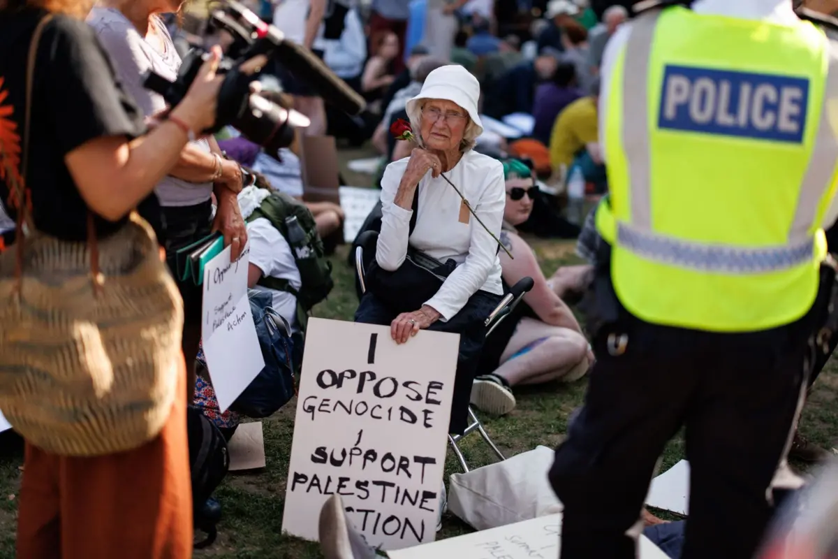 Imagem de contexto do artigo Mais de 130 britânicos acusados de apoiarem grupo pró-palestiniano