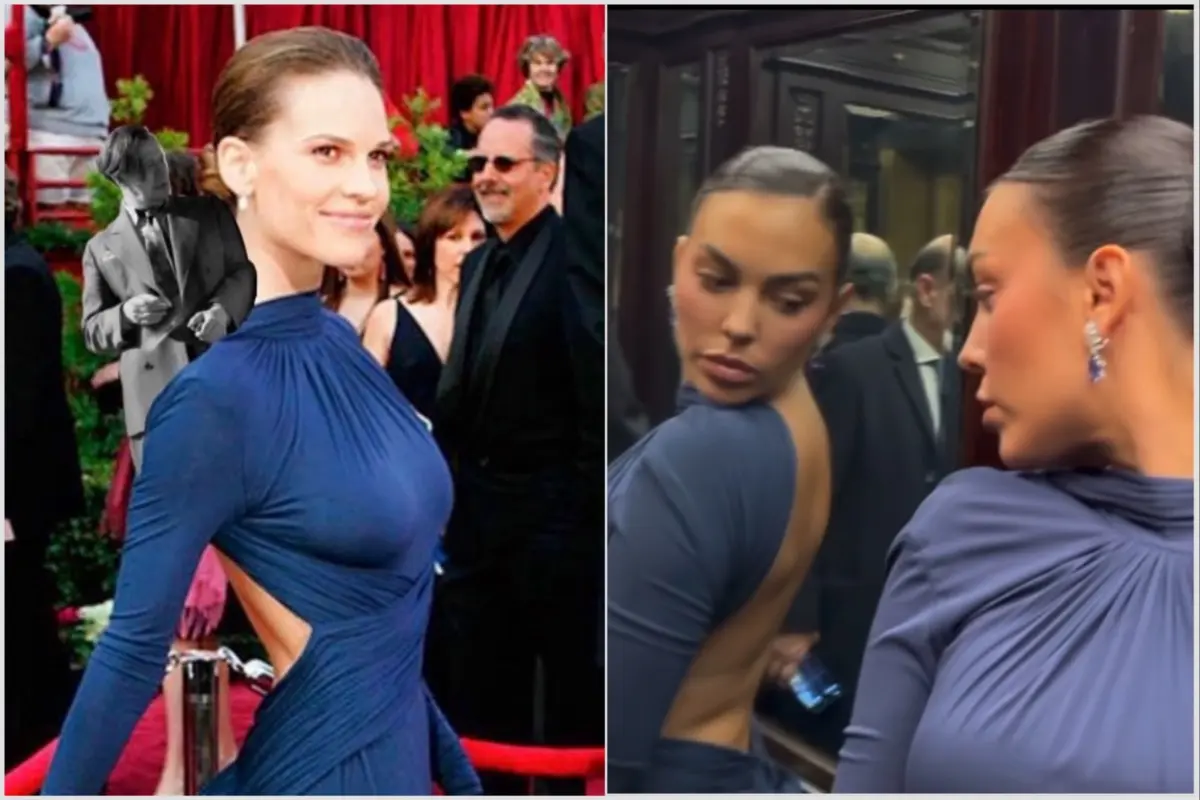 Do tapete vermelho de Hollywood à Casa Branca: Hilary Swank e Georgina Rodríguez eternizam o mesmo vestido Guy Laroche, provando que um clássico nunca perde o brilho