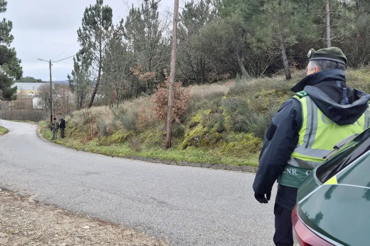 GNR no zona do acidente