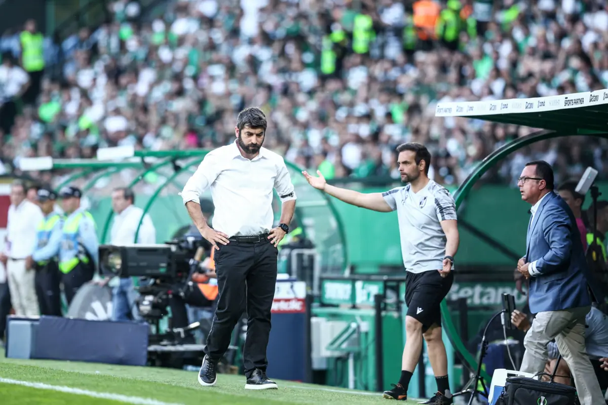 O treinador cumpriu o último embate do campeonato frente ao Sporting