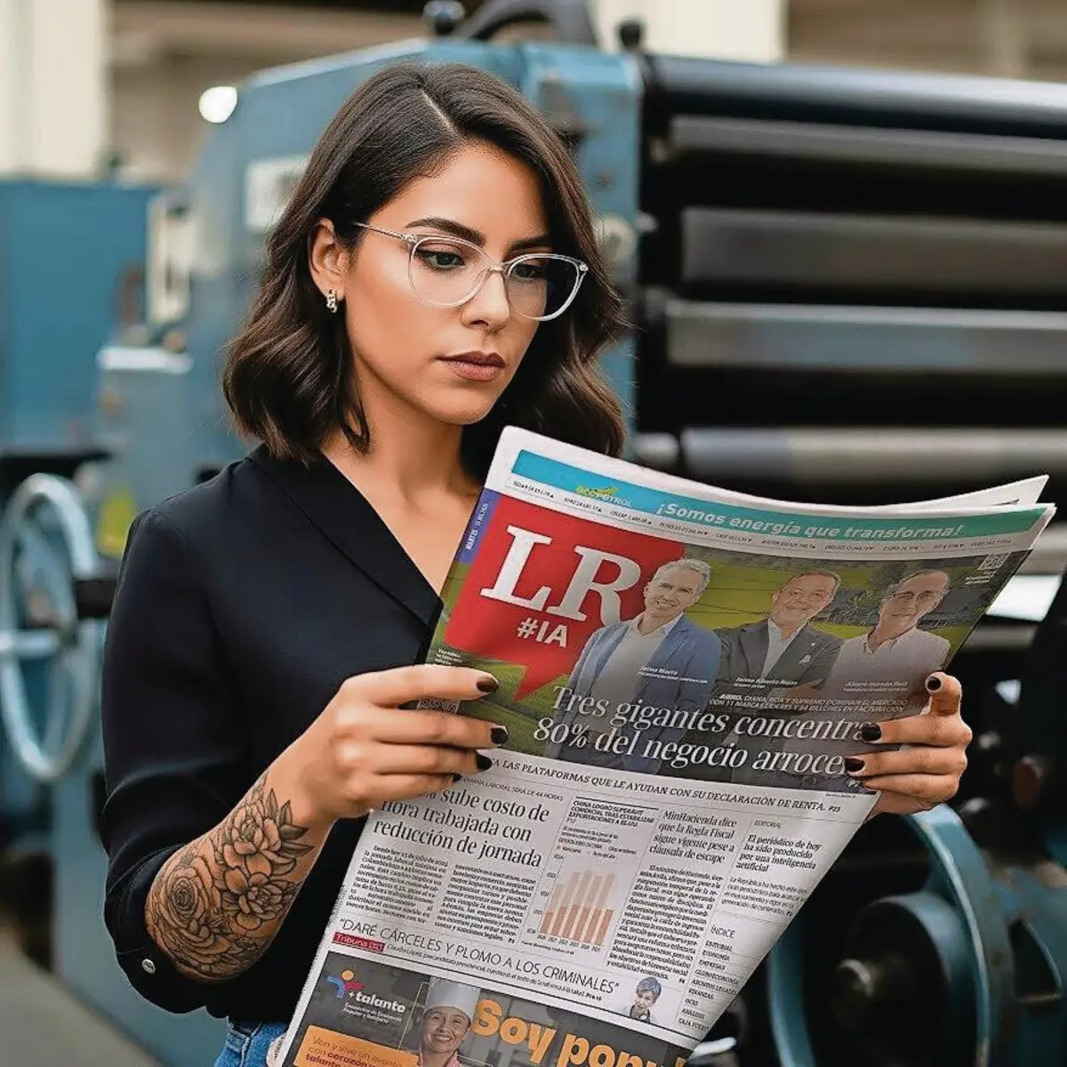 AmelIA é uma representante virtual do "La República"