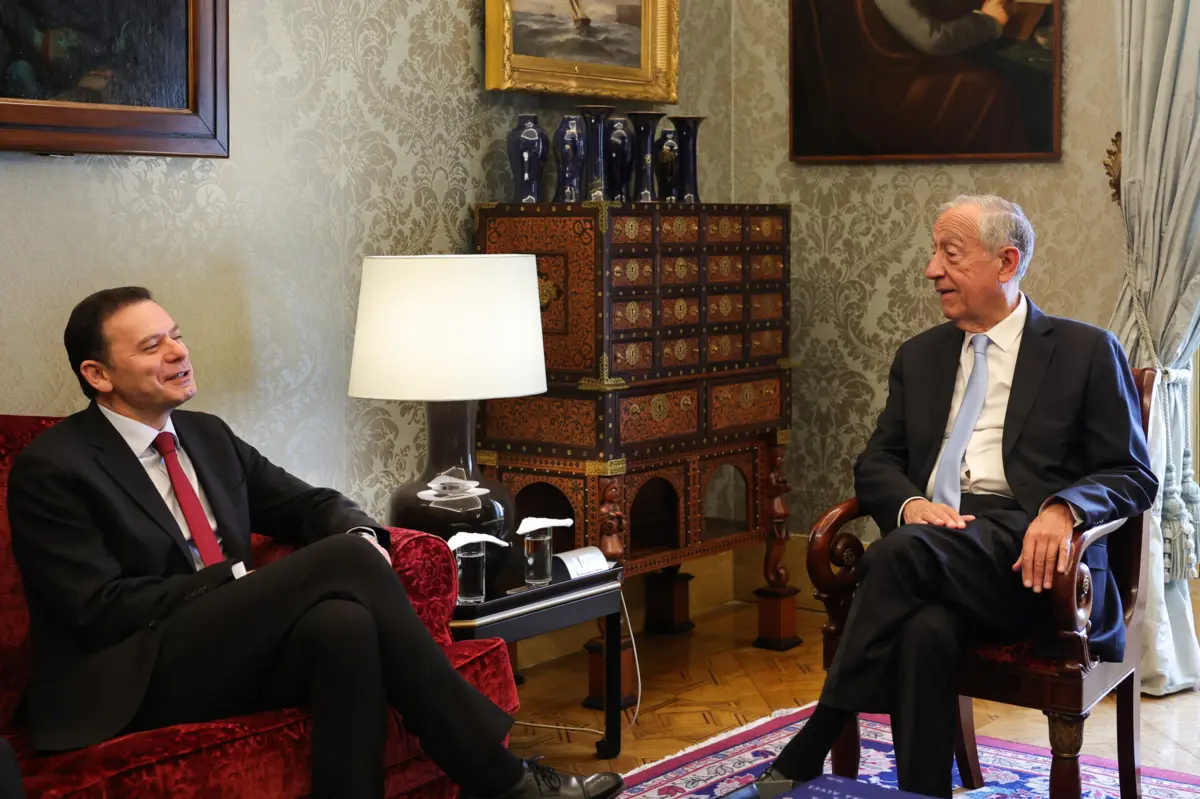 Luís Montenegro foi recebido em Belém, esta manhã, por Marcelo Rebelo de Sousa