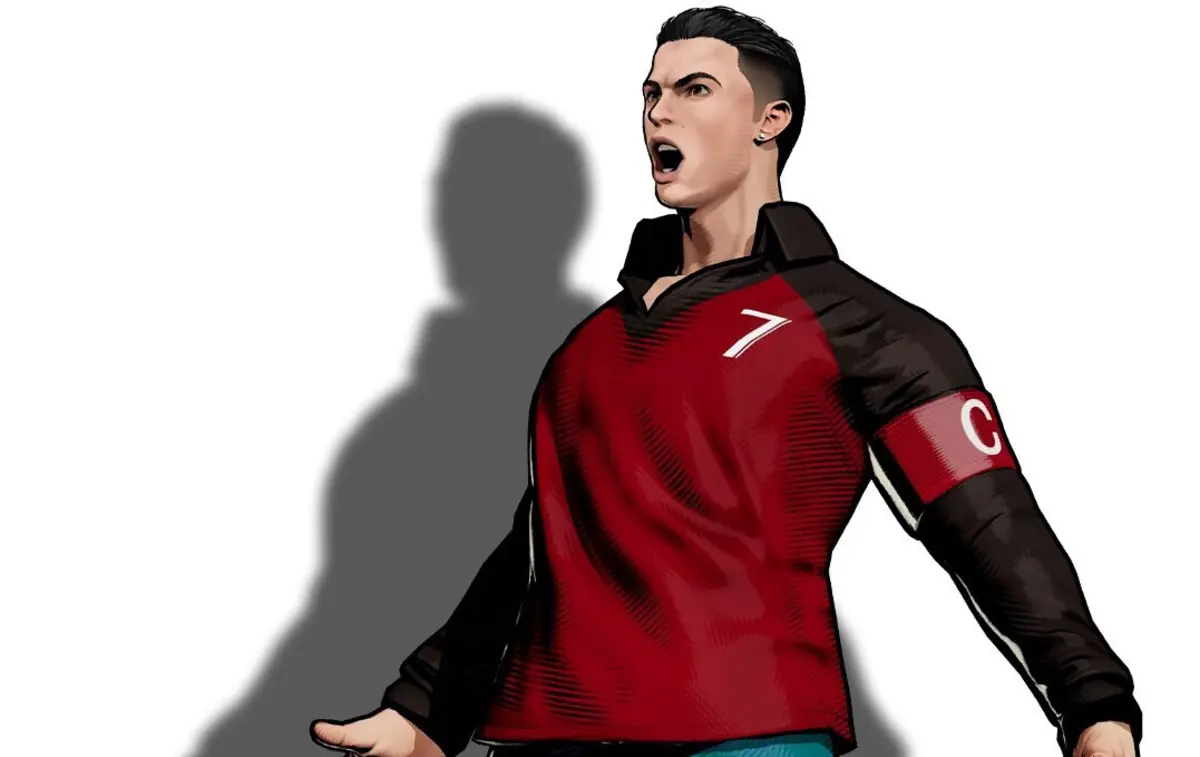 Cristiano Ronaldo em modo videojogo