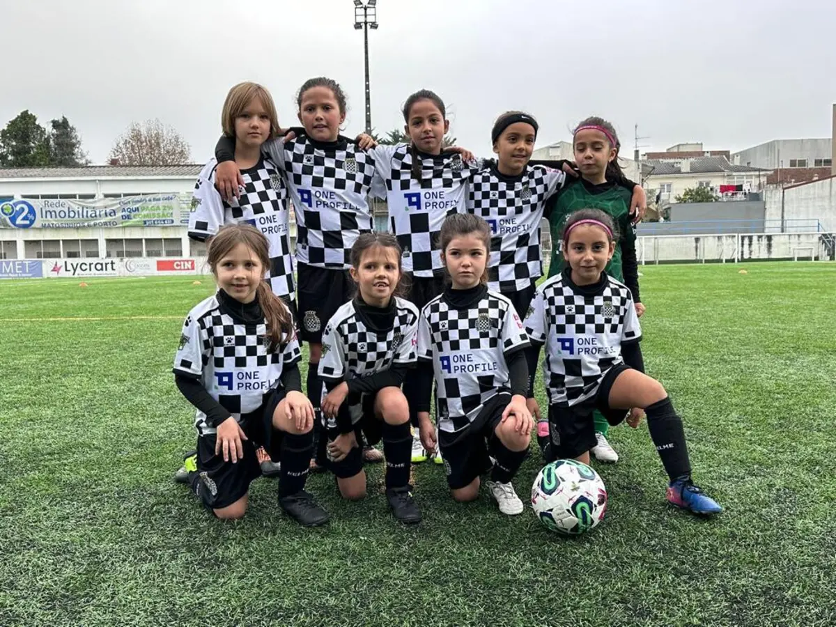 Equipa sub-19 do Boavista, que foi formada esta época para reforçar as bases do clube axadrezado. O futebol feminino é uma aposta clara do emblema do Bessa