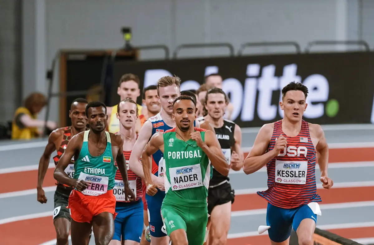 Isaac Nader esteve em foco na final dos 1500 metros