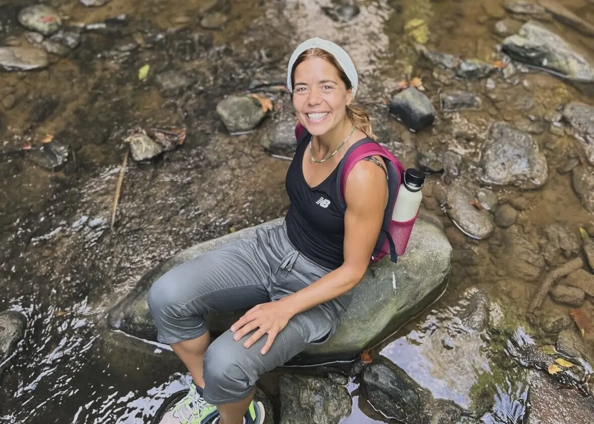 Isabel Silva fez canyoning na viagem a São Miguel, nos Açores