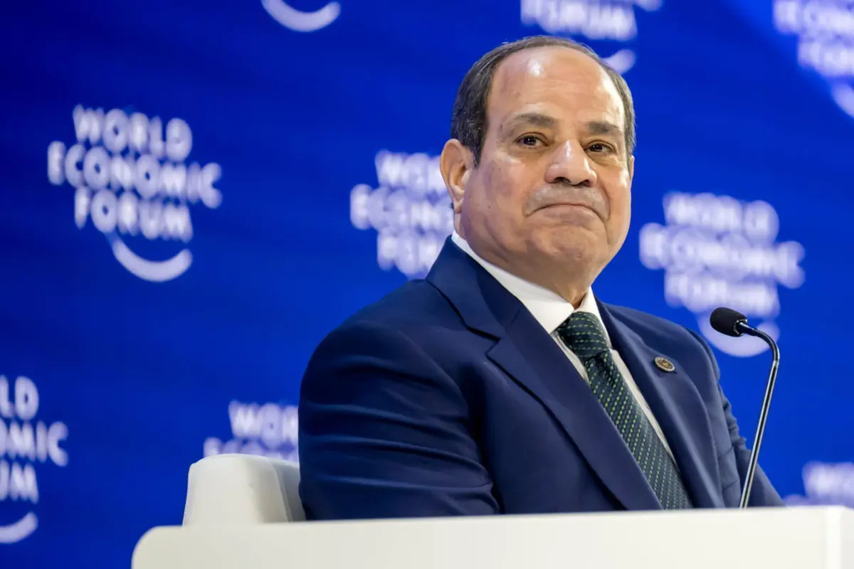 O chefe de Estado egípcio, Abdel Fattah al-Sisi