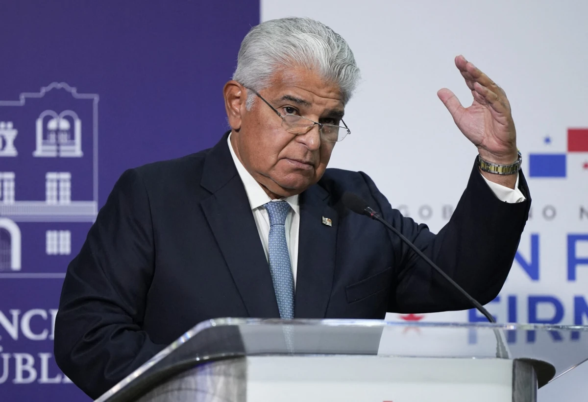 O presidente do Panamá, José Raul Mulino