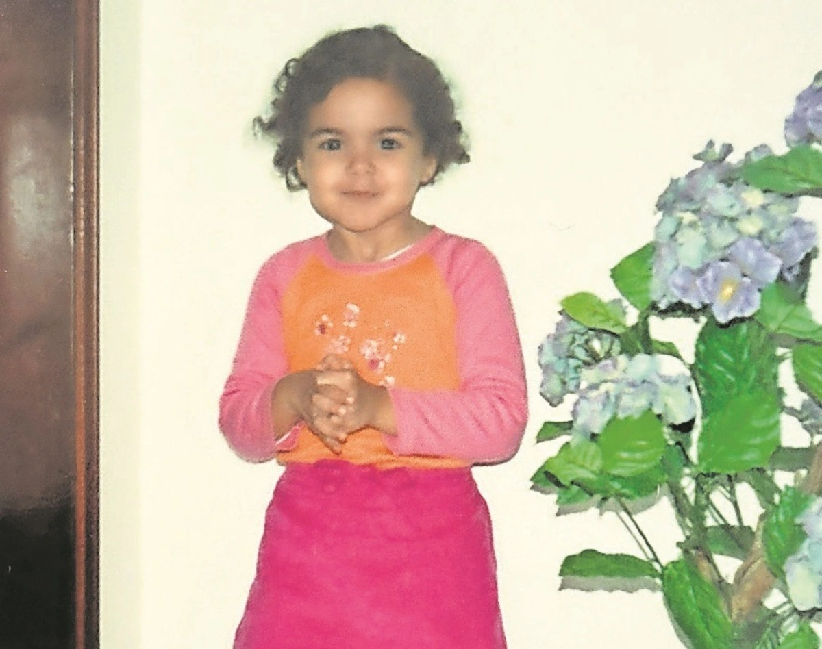 Camila Vitorino em criança