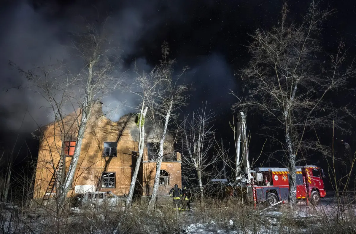 Várias áreas de Kiev foram atingidas no ataque russo