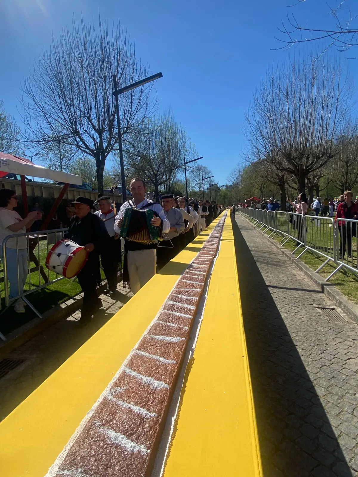 Bolo de mel com 228,2 metros de comprimento