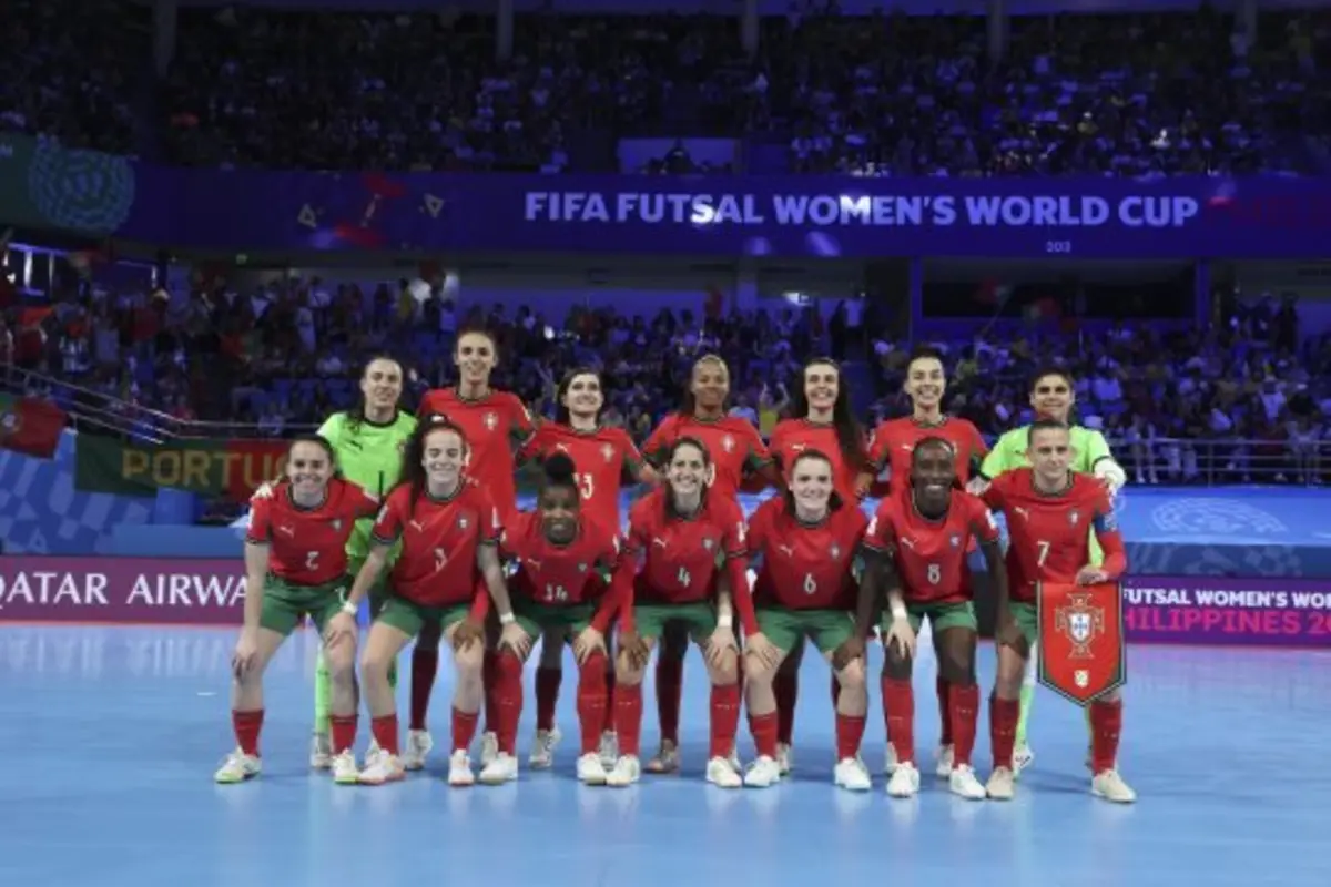 Equipa lusa em formação