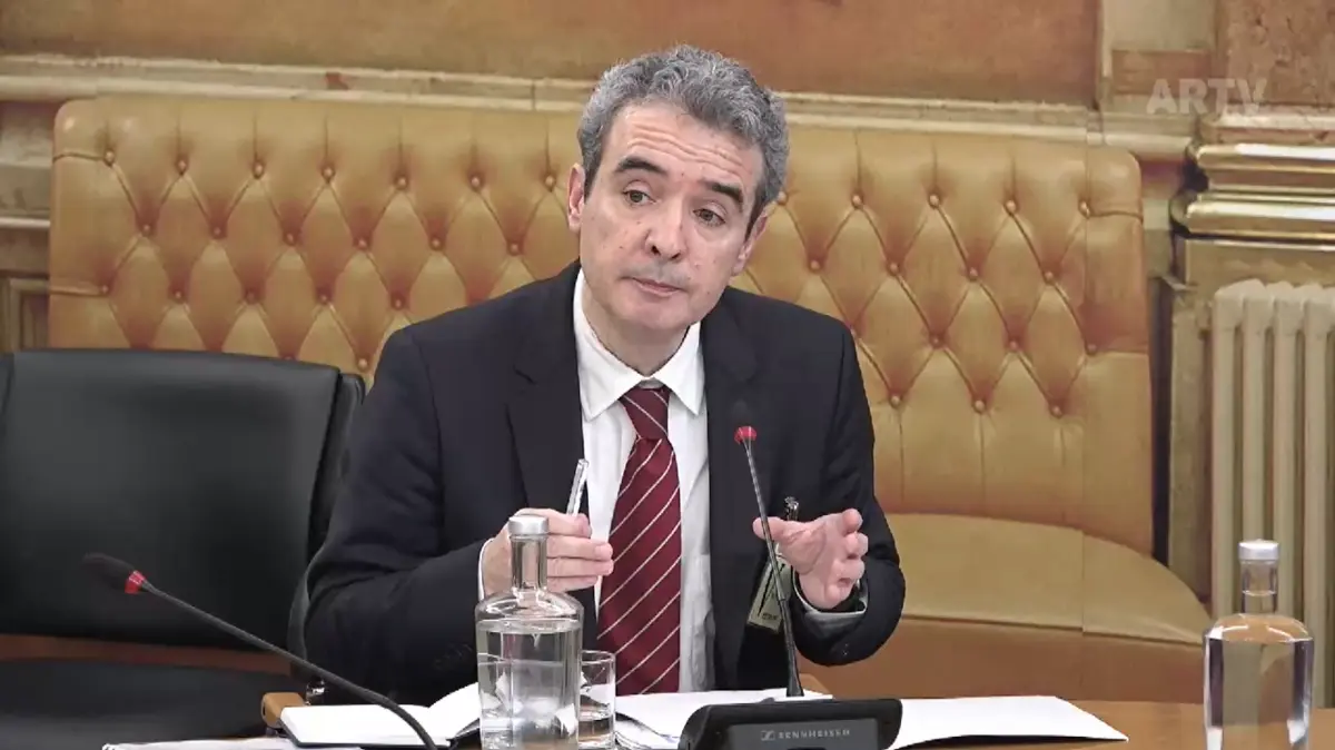 Inspetor-geral da Administração Interna, juiz desembargador Pedro Figueiredo, esta tarde no Parlamento