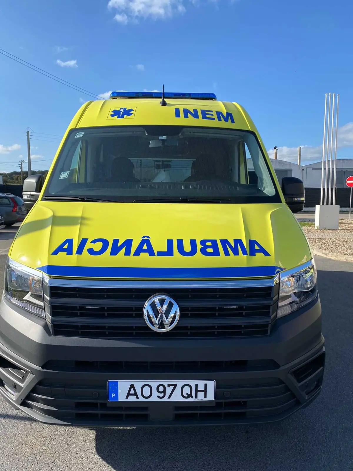 Vítima foi levada para o hospital de Barcelos