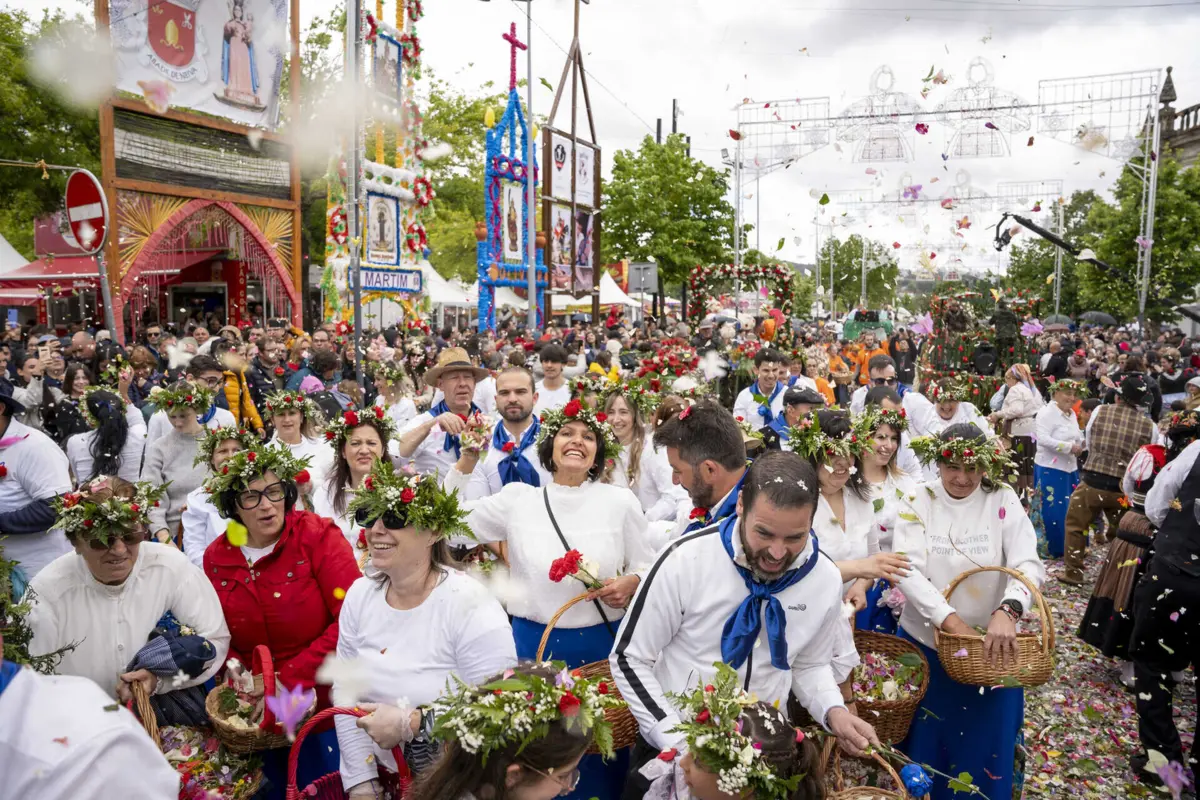 A Batalha das Flores é o ponto alto da Festa das Cruzes