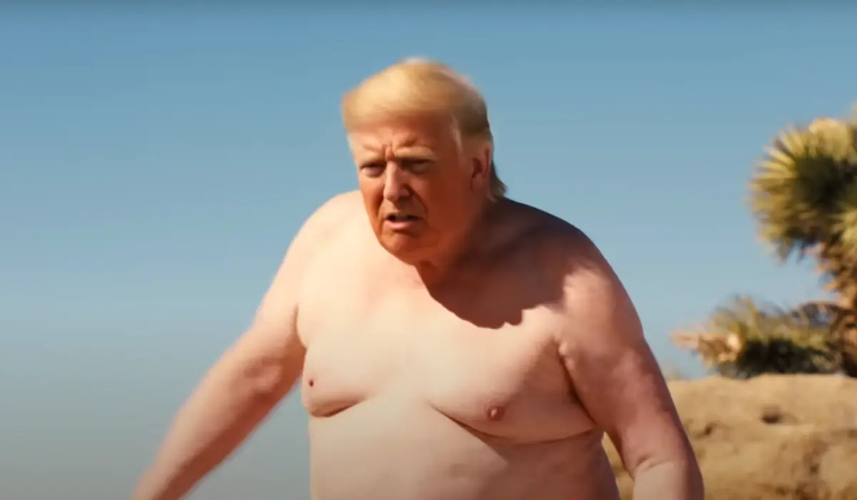 Imagem de Donald Trump criada com recurso a inteligência artificial