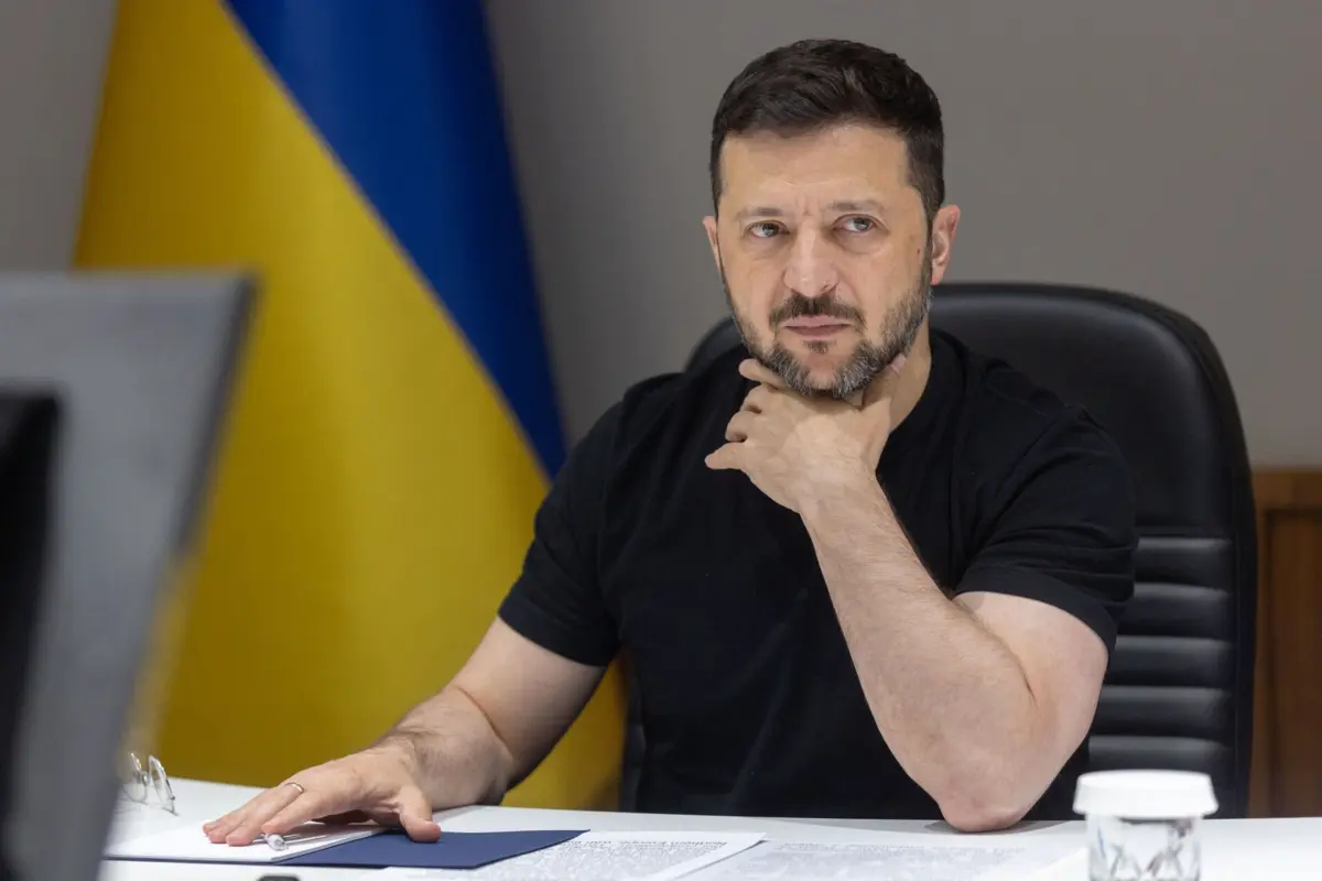 O presidente ucraniano, Volodymyr Zelensky
