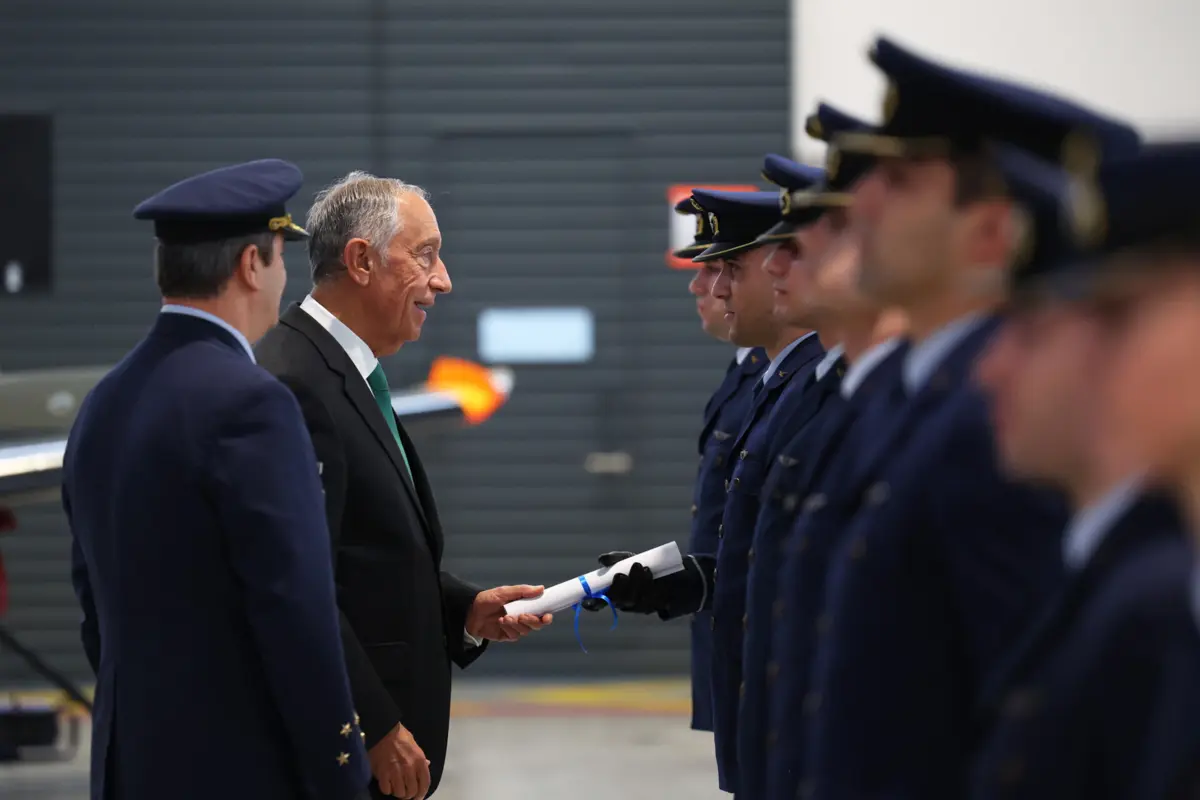 Imagem de contexto do artigo Marcelo quer que novos pilotos-aviadores da Força Aérea pensem "mil vezes" antes de sair