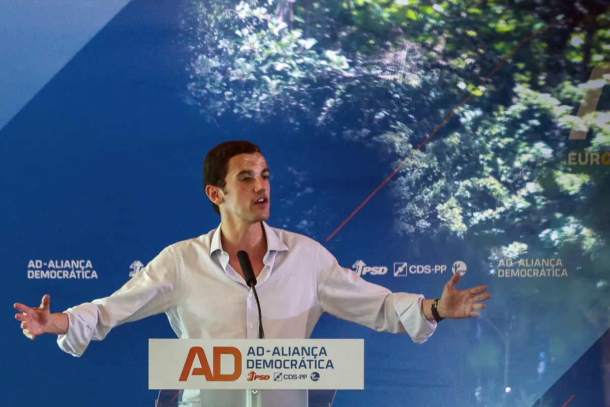O cabeça de lista da AD às eleições europeias, Sebastião Bugalho