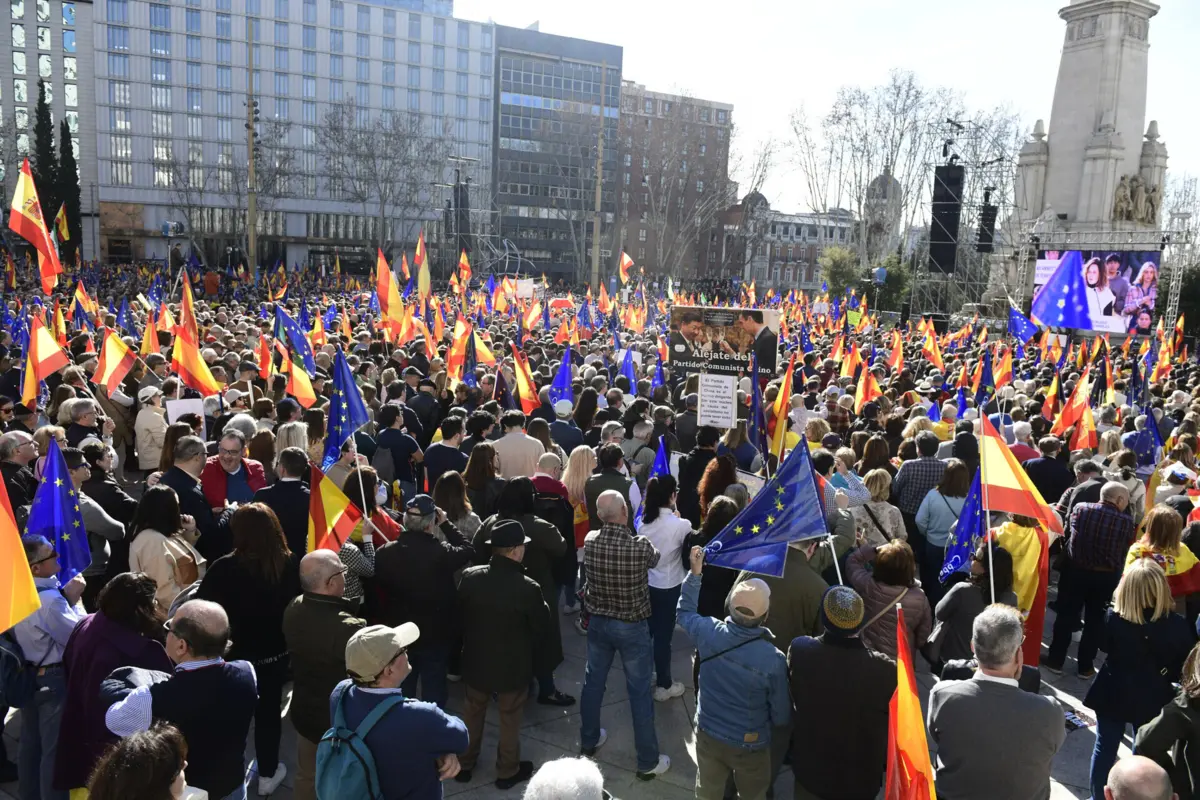 Protesto em Madrid contra a lei da amnistia (28 de janeiro)
