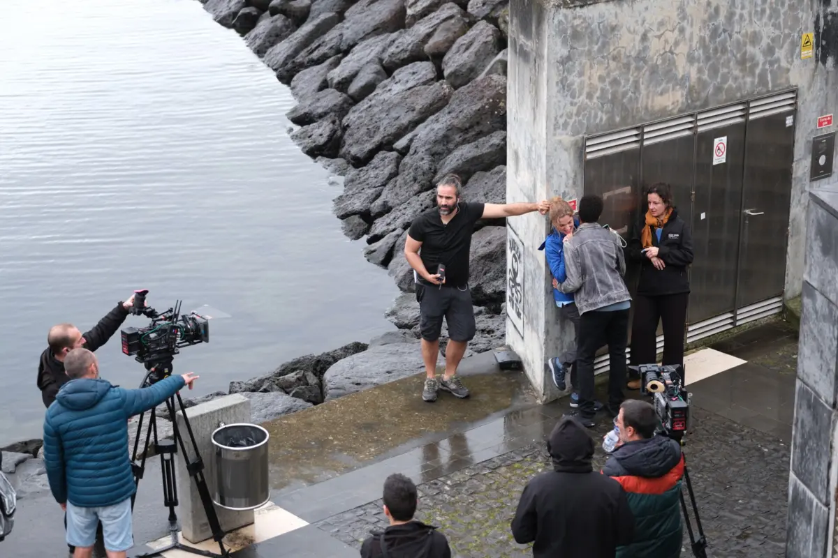 Cena gravada esta segunda-feira com Júlia Palha