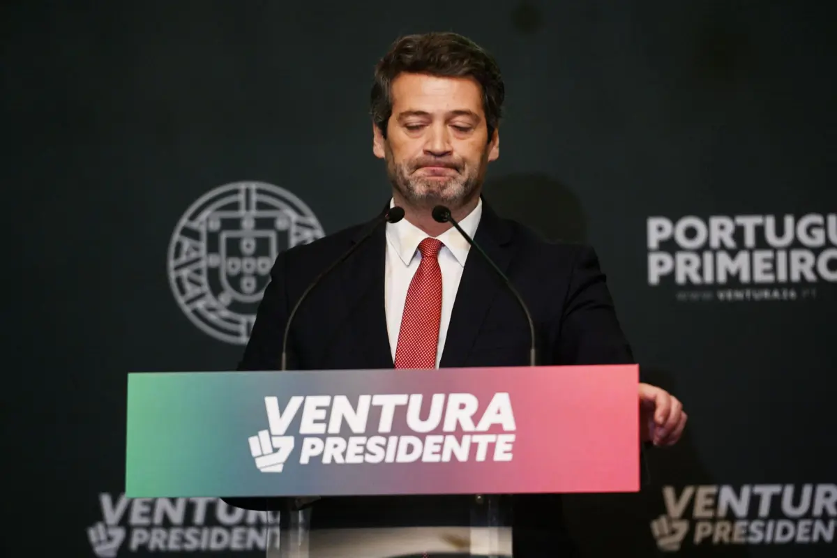 André Ventura obteve 33,18% dos votos na segunda volta das presidenciais