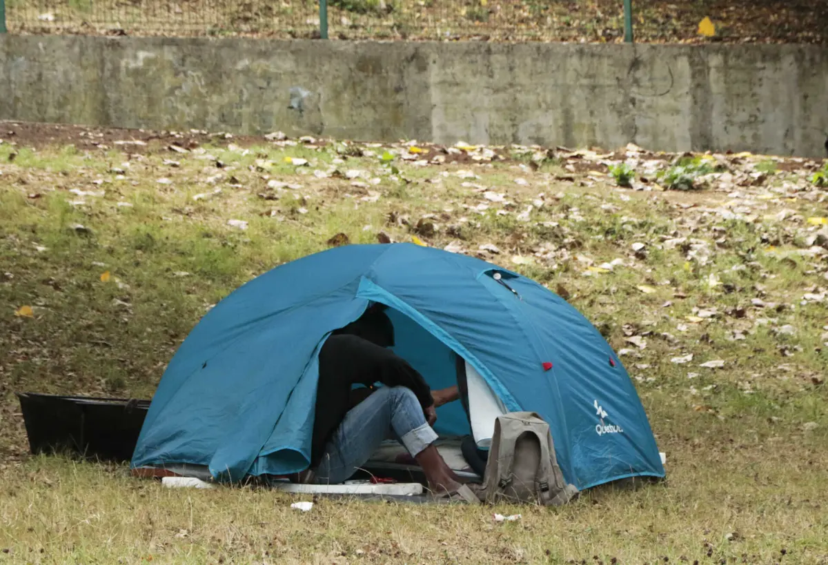 Acampamento de droga no Porto