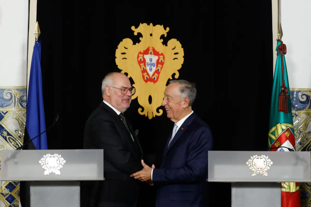 Presidente da Estónia, Alar Karis, recebido em Belém por Marcelo