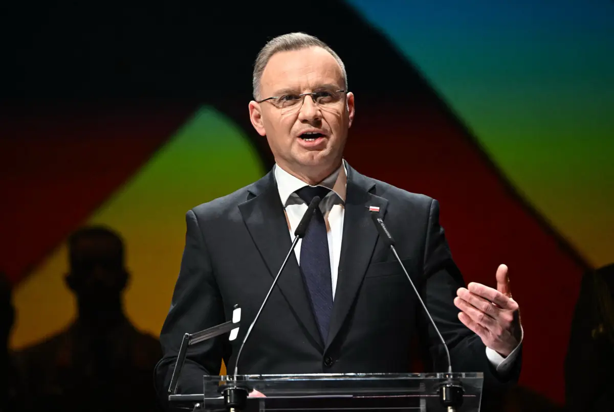 O presidente da Polónia, Andrzej Duda