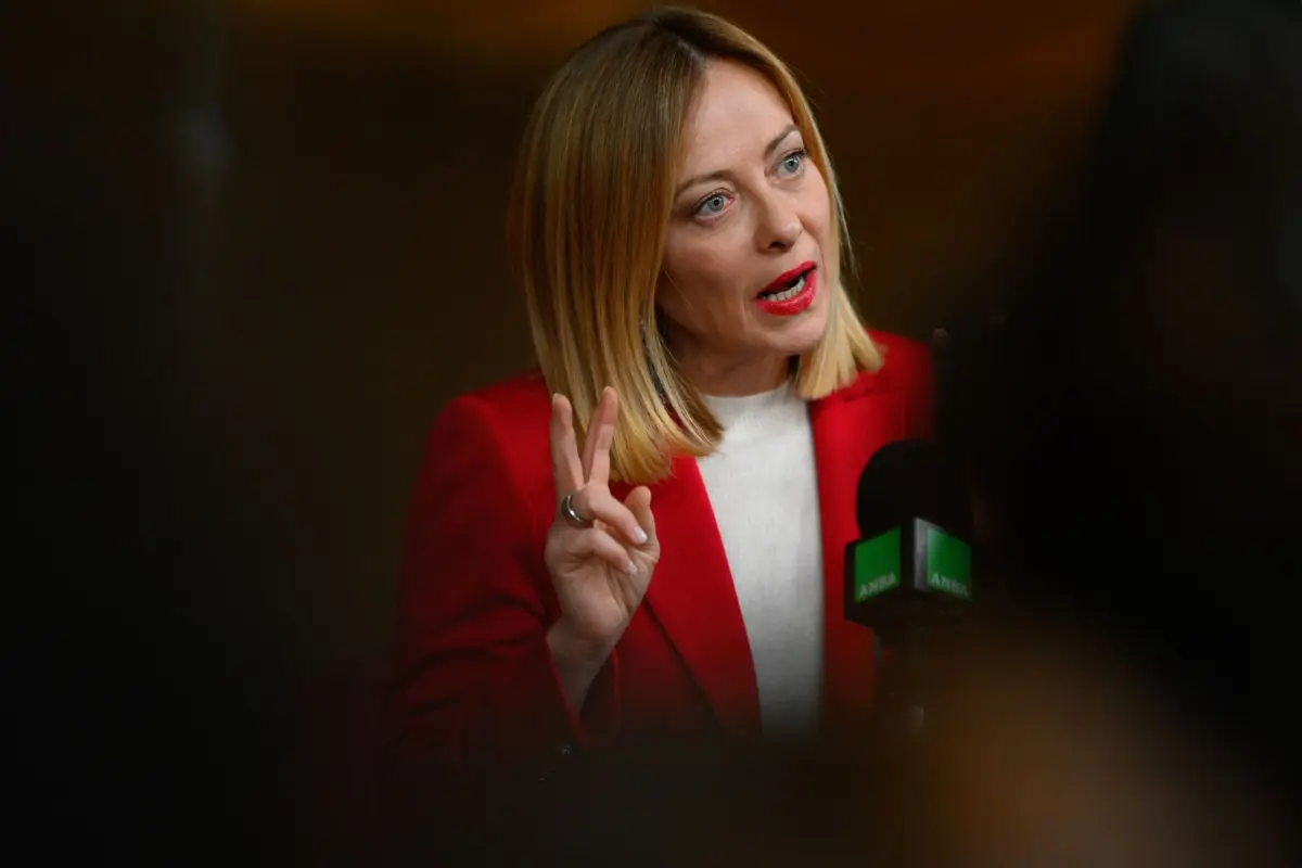 A primeira-ministra italiana, Giorgia Meloni