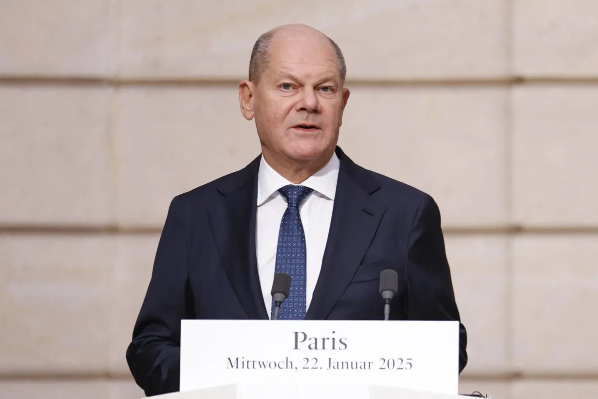 O chanceler alemão, Olaf Scholz