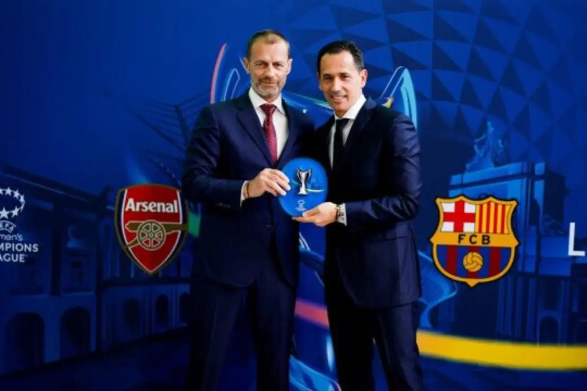 Aleksander Ceferin (esquerda) e Pedro Proença (direita)