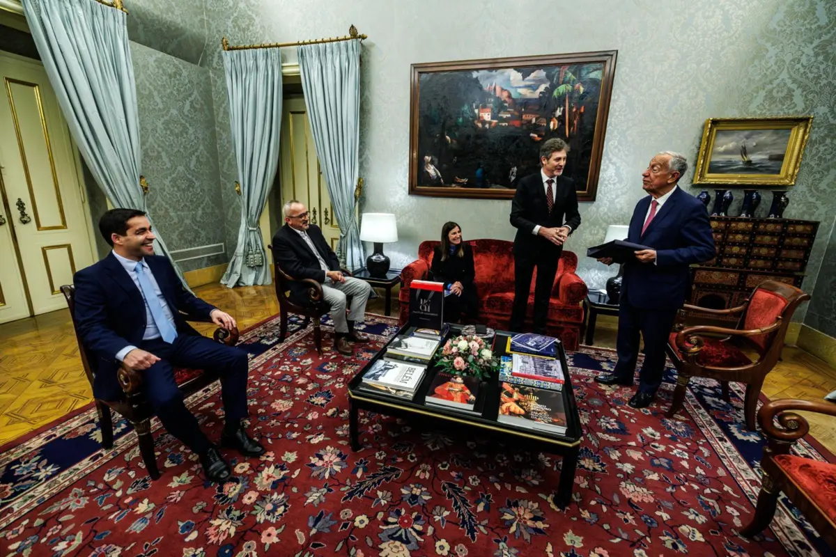 Presidente da República recebeu a comitiva da Notícias Ilimitadas no Palácio de Belém