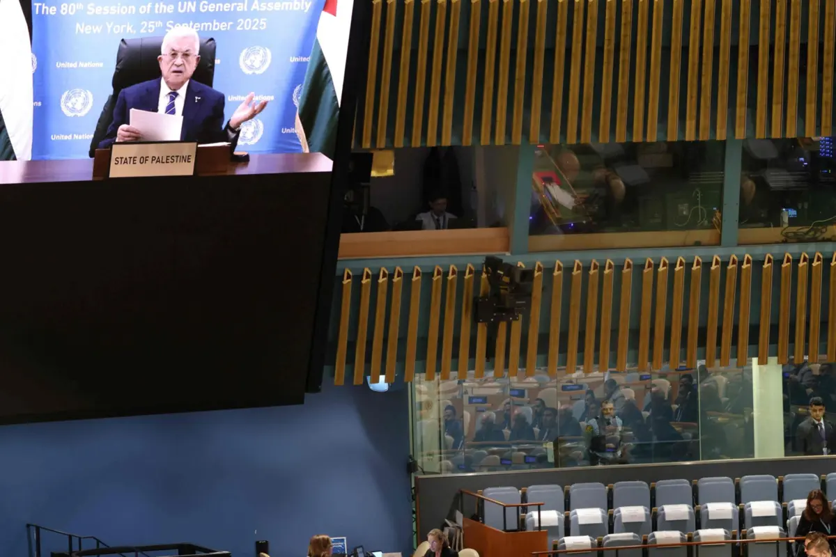 O presidente da Autoridade Palestiniana, Mahmoud Abbas