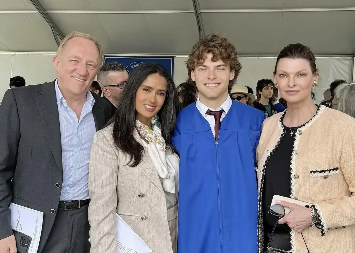 Augustin James é filho de Linda Evangelista e François-Henri Pinault