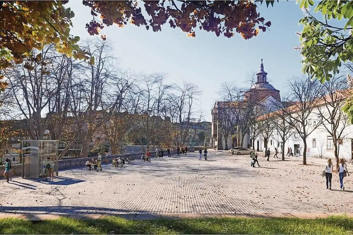 Imagem virtual da Alameda Teixeira de Pascoaes, após a requalificação proposta